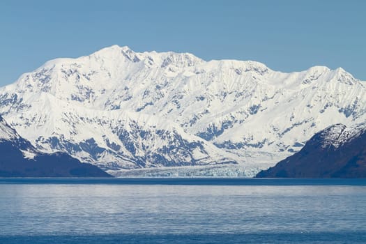 Hubbard Glacier in Yakutat Bay Alaska.