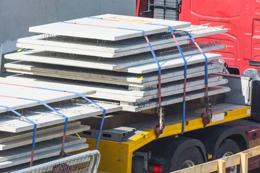 Truck loading safety,overloading. Proper attachment of the transport object..