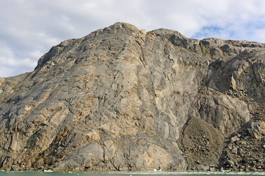 Bare Rock after a Glacier Recedes near the Columbia Glacier in Alaska