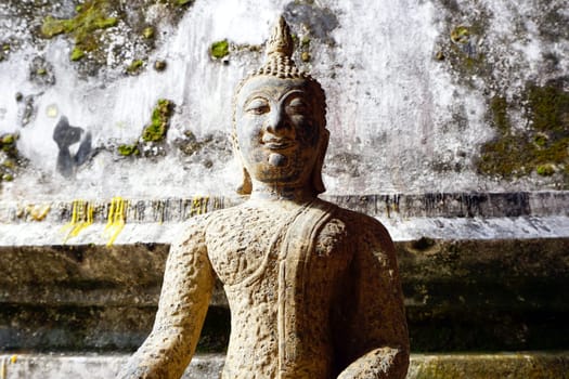 Buddha statue vintage horizontal, Thailand