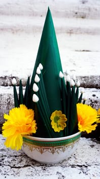 Art of banana leaf and flower buddhism, culture of thailand, ceremony bai sri