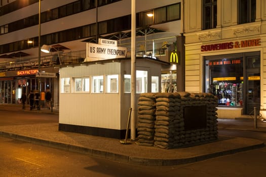 Checkpoint Charlie on Friedrichstraße in Berlin