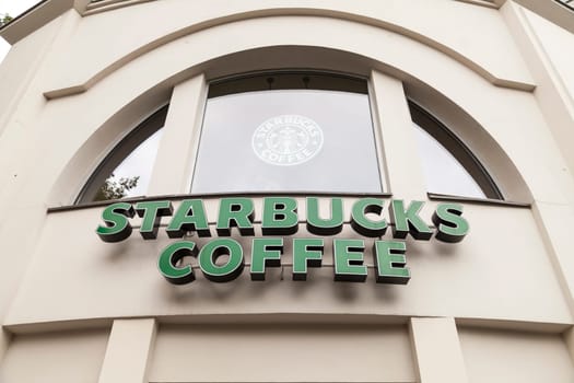 Starbucks trademark on store