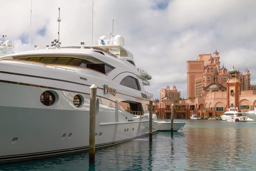 NASSAU, BAHAMAS - JANUARY 17, 2010: The Atlantis Paradise Island Resort in Nassau, Bahamas
