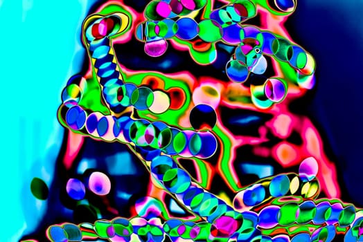 Abstract psychadelic flourescent multi-colored background