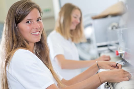 girls in factory