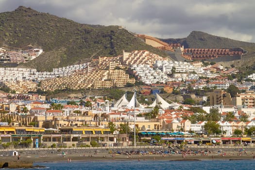 TENERIFE, SPAIN - OCTOBER 30, 2010: People Enjoying Vacation at Tenerife Island in Spain