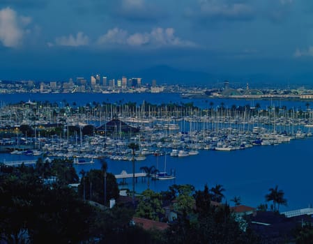 Dusk in San Diego, California