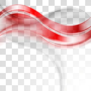Abstract wavy corporate flyer template. Vector background