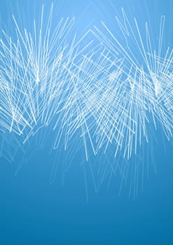 Concept blue vector design with abstract lines
