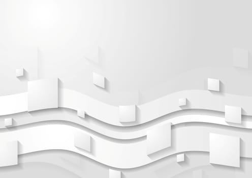 Abstract corporate tech wavy background
