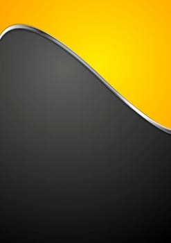 Abstract vector background with silver wave