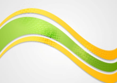 Abstract vector wavy colorful background
