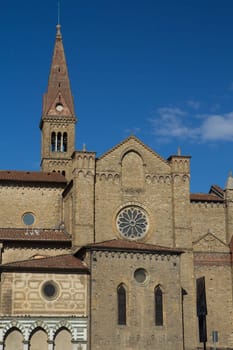 Famous Basilica di Santa Maria Novella in Florence (Tuscany, Italy)