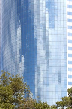 Modern office buildings and skyscraper background perspective