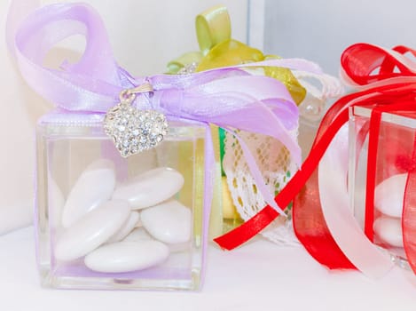 Box for wedding confetti. Little object for wedding.