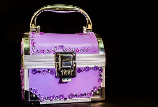 Wedding Violet jewelry Box. Decoration for Wedding Party