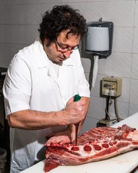 True Sicilian butcher to work in Riposto Catania