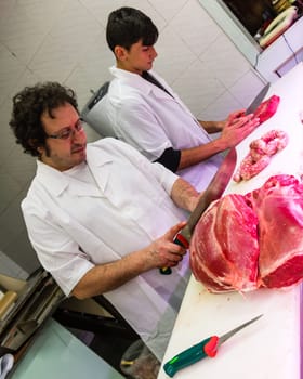 True Sicilian butcher to work in Riposto Catania