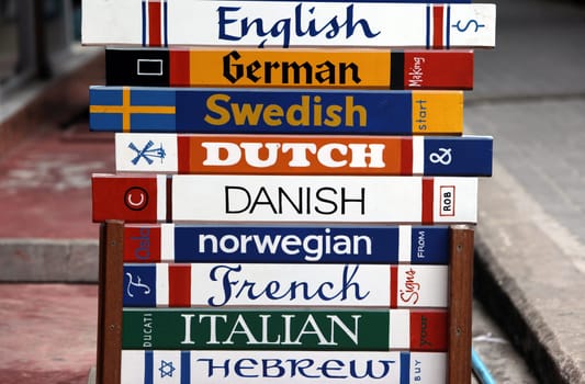 language sighn on a shop on the Ko Tao Island in the Gulf of Thailand in the southeast of Thailand in Southeastasia.
