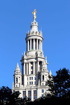 The NYC Municipal City Hall Building, center of city operations of New York City, United States of America