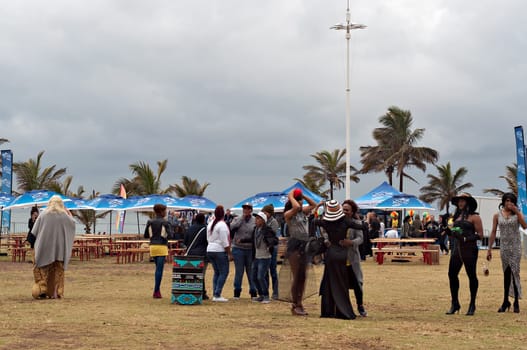 DURBAN, SOUTH AFRICA - JULY 23, 2016: Gay Pride celebration and parade at North Beach
