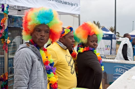 DURBAN, SOUTH AFRICA - JULY 23, 2016: Gay Pride celebration and parade at North Beach