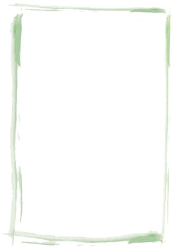Frame brush stroke green