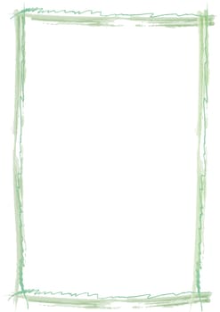 Frame brush stroke green