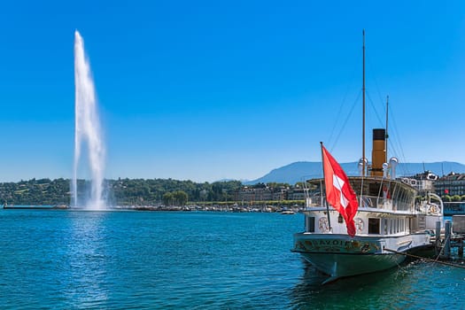 The Savoie a historic steamship on Lake Geneva