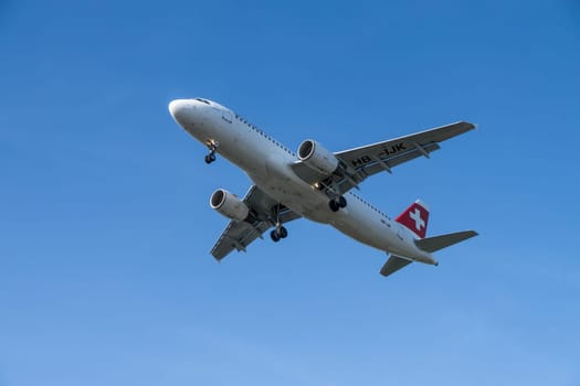 swiss air plane