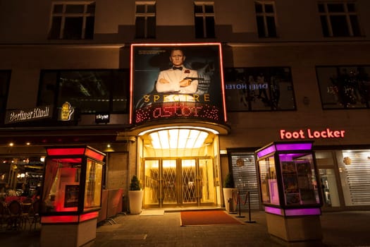 Astor Film Lounge cinema in Berlin Kurfuerstendamm with poster of James Bond Spectre