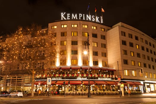 Hotel Kempinski at Christmas time in Berlin Kurfuerstendamm