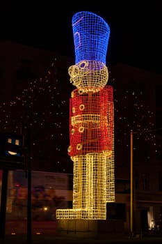 Christmas nutcracker at Kurfuerstendamm in Berlin