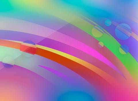 Illustration of Abstract Colorful Modern Decorative Background