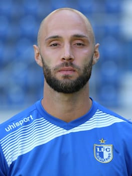 Defender Christopher Handke in the squad 1. FC Magdeburg - 3. Football League - Squad season 2016/17