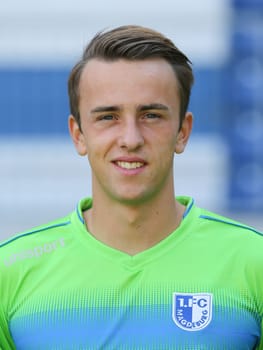 Goalkeeper Leopold Zingerle in the squad 1. FC Magdeburg - 3. Football League - Squad season 2016/17