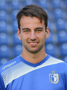 Striker Christian Beck in the squad 1. FC Magdeburg - 3. Fußball-Liga - Squad season 2016/17