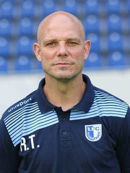 Assistant coach Ronny Thiedemann in the squad 1. FC Magdeburg - 3. Football League - Squad season 2016/17