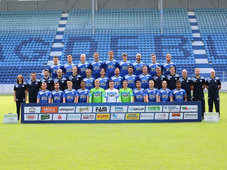 Team photo 1. FC Magdeburg - 3. Fußball-Liga - Squad season 2016/17