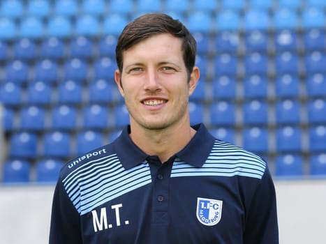 Goalkeeper -Coach Matthias Tischer in the squad 1. FC Magdeburg - 3. Football League - Squad season 2016/17
