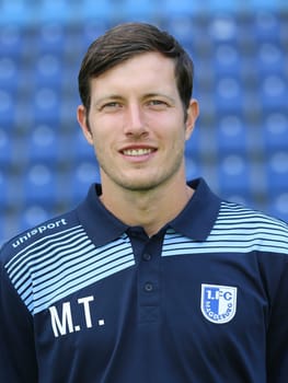 Goalkeeper -Coach Matthias Tischer in the squad 1. FC Magdeburg - 3. Football League - Squad season 2016/17