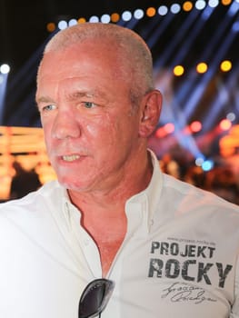 Ex-boxer Graciano Rocchigiani at SAT1 Ran - Boxing on 16.07.2016 in the Max-Schmeling-Halle Berlin
