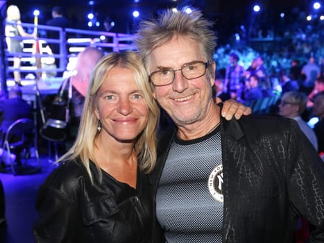 Actor Martin Semmelrogge with wife Sonja at SAT1 Ran - Boxing on 16.07.2016 in the Max-Schmeling-Halle Berlin