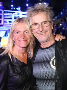 Actor Martin Semmelrogge with wife Sonja at SAT1 Ran - Boxing on 16.07.2016 in the Max-Schmeling-Halle Berlin