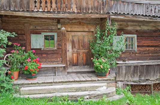 old farmhouse in the region wilder Kaiser, Tirol, Austria