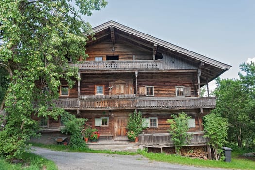 old farmhouse in the region wilder Kaiser, Tirol, Austria
