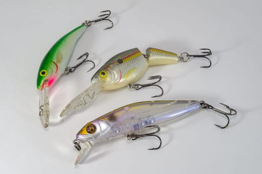 Wobblers for catching of predatory fish in fresh and sea water