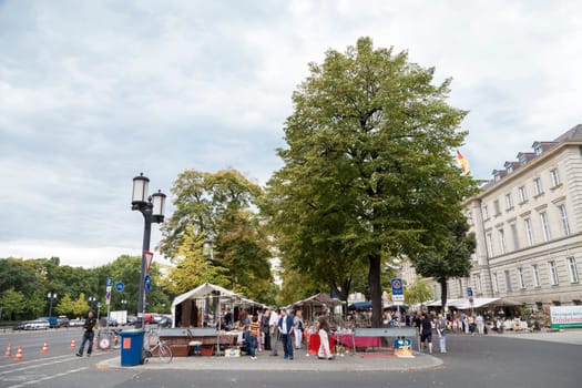 flea market in berlin in summer