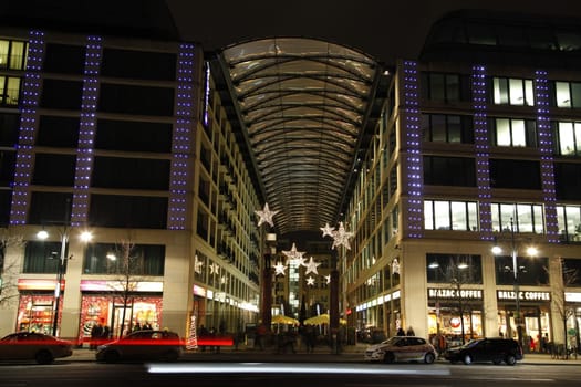 Shopping arcade Karl-Liebknechs Straße near Alexanderplatz in Berlin Mitte